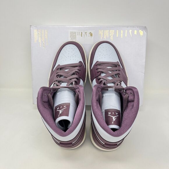 Air Jordan 1 Mid Platinum Mauve Sail Athletic Shoes BQ6472-050 Size W 11 - M 9.5 - Picture 7 of 9
